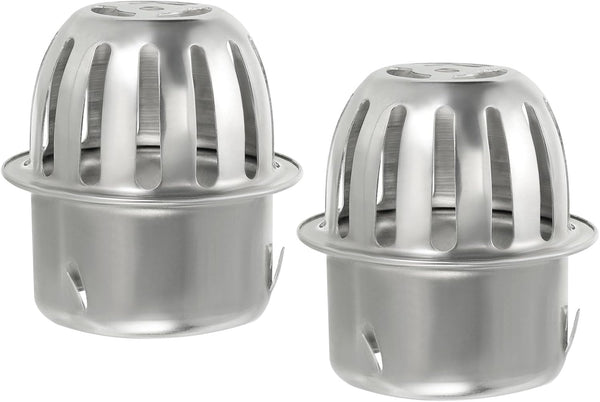 PATIKIL Dome Gutter Guard Filter - 2 Pack 304 Stainless Steel Strainer, Anti-Blocking Tool for Leaves and Debris, Fits