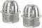 PATIKIL Dome Gutter Guard Filter - 2 Pack 304 Stainless Steel Strainer, Anti-Blocking Tool for Leaves and Debris, Fits