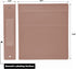 Carstens 2-Inch Heavy Duty 3-Ring Binder, Side Opening, Dusty Rose, Durable Plastic, Holds 300 US Letter Sheets, Made