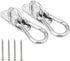 2 Set Heavy Duty Hanger with Swivel Carabiner, Hammock Wall & Ceiling Mount Swing Hooks for Outdoor Exercise & Yoga