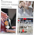 1piece COHEALI Shopping Cart Keychain Token Key for Grocery Trolleys Convenient Quarter Holder for Easy Access Unisex