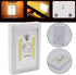 UrbanHui Adjustable Brightness COB LED Wall Light For Kitchen, Cabinet, Garage Battery Powered, Magnetic Back Plate