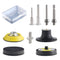 9 Pack 2 Inch Drill Sanding Attachment Variety Kit, Quick Change Disc Pad Holder with 1/8" and 1/4" Shanks