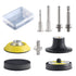 9 Pack 2 Inch Drill Sanding Attachment Variety Kit, Quick Change Disc Pad Holder with 1/8" and 1/4" Shanks