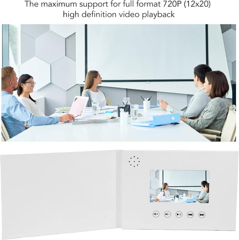 Album (4.3inch) Video Greeting Card, Video Brochure Electronic Greeting Card with LCD Screen, Video Book that Plays
