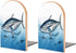 VstaDank Bluefin Tuna Thunnus Bookends for Shelves Non Skid Book Stoppers Universal Economy