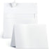 White Shimmer 5x7 Blank Cards and Envelopes, Goefun Pearl White Folded Cardstock
