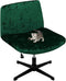 WYLEBER Armless Office Desk Slipcover,Criss Cross Chair Cover,Removable Washable Office Wide Seat Chair