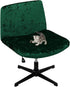 WYLEBER Armless Office Desk Slipcover,Criss Cross Chair Cover,Removable Washable Office Wide Seat Chair