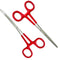 artlab German Vinyl Grip Locking Straight & Curved Hemostat -Hemostat Forceps- Stainless Steel