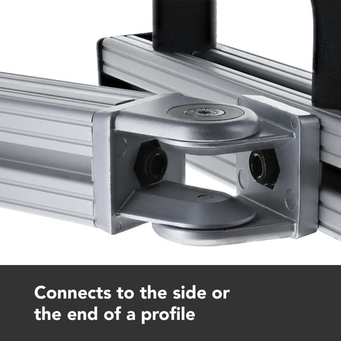 8020 14017 15 Series 2 Hole Flexible Pivot Joint Connector Fittings, 180 Degree Adjustable Pivot Joint