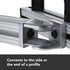 8020 14017 15 Series 2 Hole Flexible Pivot Joint Connector Fittings, 180 Degree Adjustable Pivot Joint