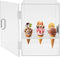 Mahugde 9 Holes Ice Cream Cone Cabinet, Clear Ice Cream Display Cabinet Acrylic