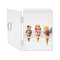 Pinkelin Ice Cream Cone Cabinet, 9 Holes Transparent Acrylic Ice Cream Cone Dispenser