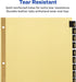 Avery Jan-Dec Dividers, 12-Tab Set, Pre-Printed Black Leather Tabs for 3 Ring Binders (11351)