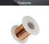 Fielect 28AWG Enameled Copper Magnet Wire (0.33mm Inner Dia) for Transformers and Inductors