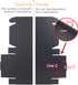 Small Black Shipping Boxes for Small Business, Pack of 25, 9x6x2 inches Cardboard Corrugated Mailer Boxes