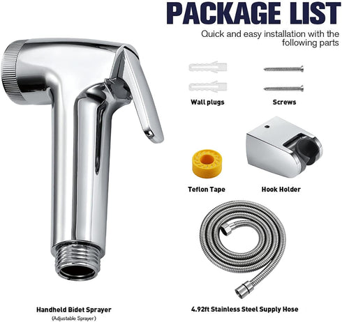 IIUUAYUVI HandheldSprayer Kit Cloth Diaper Sprayer ABS Round ShapeSprayer for Toilet for Toilet-Adjustable Water