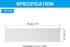 PATIKIL 8x2inch Blank Name Plates, 10Pcs Custom Engraved Name Plate Rectangle Laser Engraving Blanks for Personalized Office Desk DIY Painting Supplies, Light Grey, Black by PATIKIL