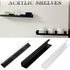 podafu 2 Pack 17 Inch 12 Lbs Super Magnetic Book Shelf Floating Bookshelves for RefrigeratorsWhiteboards and Folders