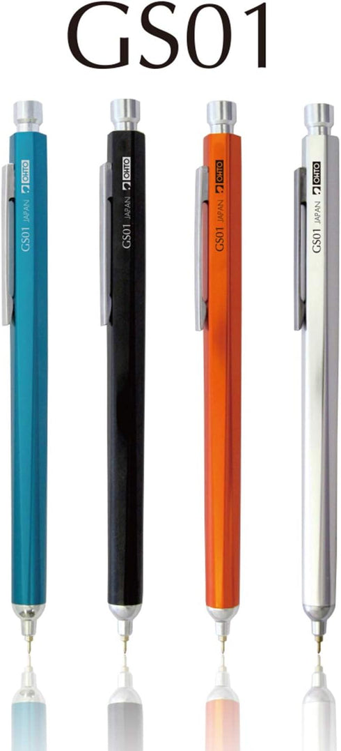 Auto GS01-S7-SV Oil-based Ballpoint Pen, GS01, Silver