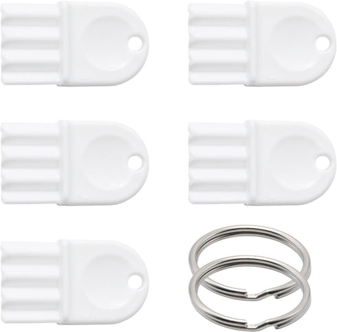 Yinluluna 5Pcs Universal Dispenser Keys, Plastic Paper Towel Dispenser Keys with Key Rings,