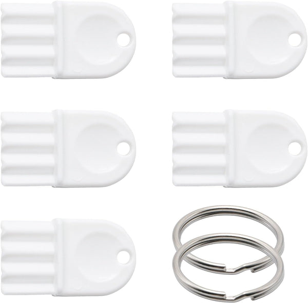 Yinluluna 5Pcs Universal Dispenser Keys, Plastic Paper Towel Dispenser Keys with Key Rings,