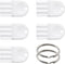 Yinluluna 5Pcs Universal Dispenser Keys, Plastic Paper Towel Dispenser Keys with Key Rings,