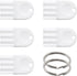 Yinluluna 5Pcs Universal Dispenser Keys, Plastic Paper Towel Dispenser Keys with Key Rings,