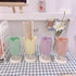 Purple Tulip Pen Holder for Desk, Cute Plastic Makeup Box, Small Stationery Organizer, Pencil Stand for Office Supplies