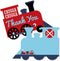 Big Dot of Happiness Railroad Party Crossing - Shaped Cards - Steam