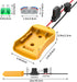Power Wheels Adapter for Dewalt 20V Battery Adapter Kit with Fuses Holder and Switch for RC Car Toys (2 Pack)