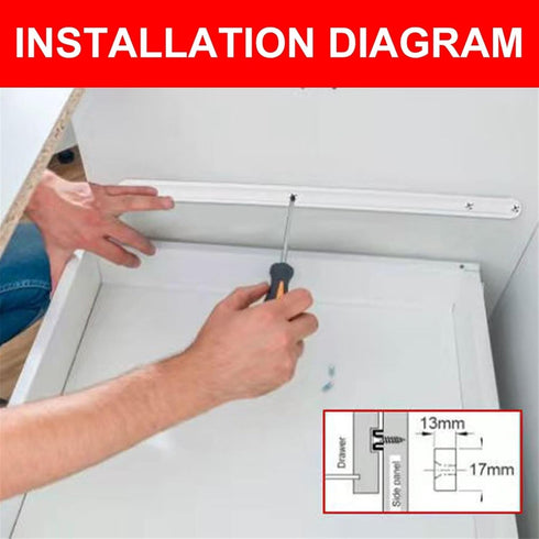 LYMFE 2PCS/Lot Door(235mm Drawer Rolling Bearing Slip Rail Plastic Slide Rail Guide Bedside Cabinet Wardrobe Pulley