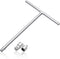 Neiko 01135A 3/8-inch Drive T-Handle Wrench | Long Reach Chromium Vanadium Steel