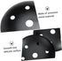 4pcs Lamp Chassis Base Kit for Ceiling Light Desk Lamp Easy Install Heat Dissipation Design Material for Home Lighting
