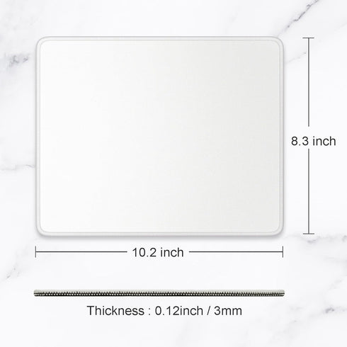 Hsurbtra Premium-Textured Square Mouse Pad, 10.2 x 8.3 Inch, Anti-Slip Waterproof Rubber for Office Gaming
