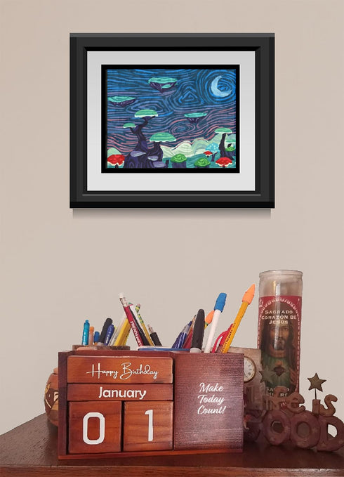 STRIVE ZEN Perpetual Wooden Desk Calendar - Timeless Elegance for Daily, Weekly, and Monthly Planning | Solid Pine