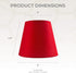 CS-1103-5RED 3 5 4.5, Royal Designs, Inc. Textured Linen Empire Chandelier Shade, x x Red
