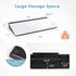 ORIENTOOLS 16'' x 7'' Desktop Whiteboard with Glass Surface, Dry Erase Board with Storage, Desk Accessories for Office,