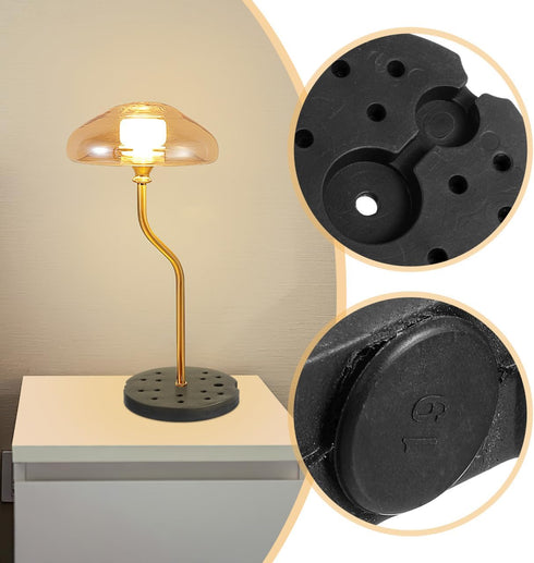 7.48 Inch CHILDWEET Weighted Desk Lamp Base Replacement Floor Lamp Loader Stand Sturdy Metal Base Accessory Holder