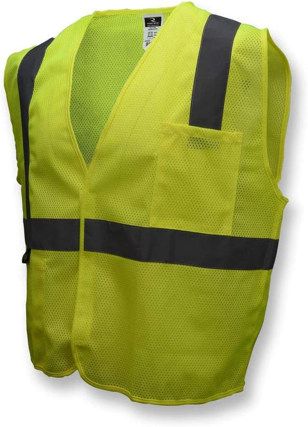 Radians SV2GMM Class 2 Mesh Safety Vest, Green, Medium