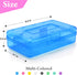 Plastic Translucent Pencil Box, Snap-Tight Lid Pencil Case for School and Office Supplies, 1 Pack, Standard Size