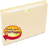 Smead File Jacket, Straight-Cut Tab, 1" Expansion, Letter Size, Manila, 50 per Box