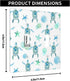 Blue Green Turtle Toggle Light Switch Covers Nautical Beach Sea Turtle Starfish Seashell Coral Coastal 2-Gang Wall Plate for Bedroom Bathroom by Pznen