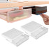 Davidsons Collection Under Desk Drawer, 2 Packs Hidden Organizer Slide Out Large Storage Pencil Tray for Office Home