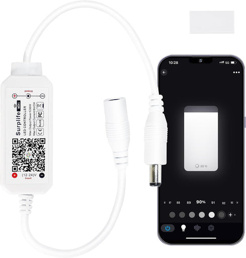 Sumaote Single Color LED Strip Lights WiFi Controller, Compatible with Android iOS