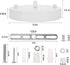 5.8 Inches Sangle Sopffy Pendant Light Canopy Kit, Ceiling Lighting Canopy Kit with All Mounting Hardware Modern