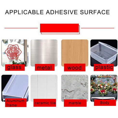 Pimoys 2mm / 3mm x 25m Double Sided Phone Adhesive Tape, 2 Rolls Heat Resistant Transparent Acrylic for Repair