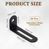 30Pcs 0.9" 2.1" 0.6" 90 uxcell Adjustable L-Shape Corner Brace, x x Metal Slotted Degree Right Angle Corner Shelf