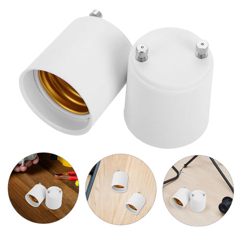 2Pcs Bulb Bulbs NUOBESTY Socket Adapter Converter Upgrade Home Lighting Fixtures Compatible with Standard Durable